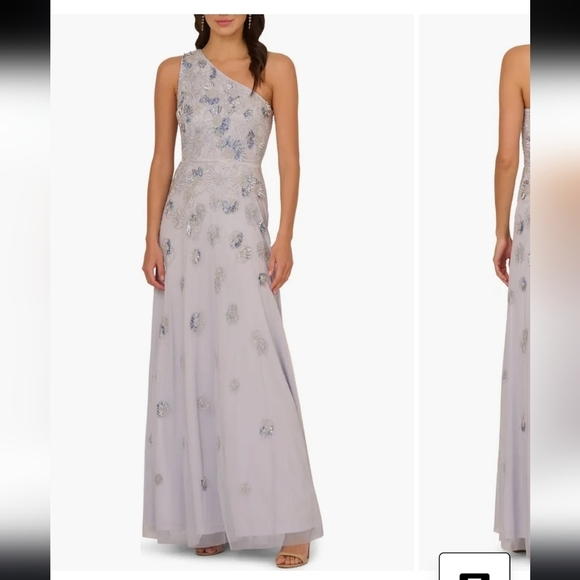 Adrianna Papell Dresses & Skirts - NWT! Adriana Papell One Shoulder Trumpet Gown Size 12